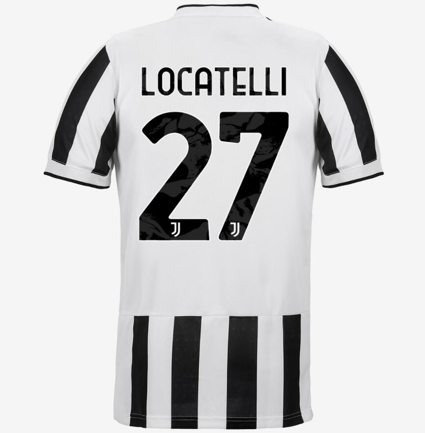 2021/22 Juventus Home Kit Soccer Jersey with LOCATELLI 27 printing